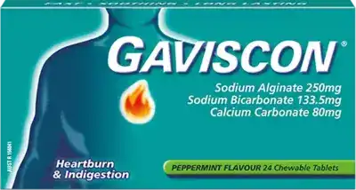 Gaviscon Peppermint 24 Tablets