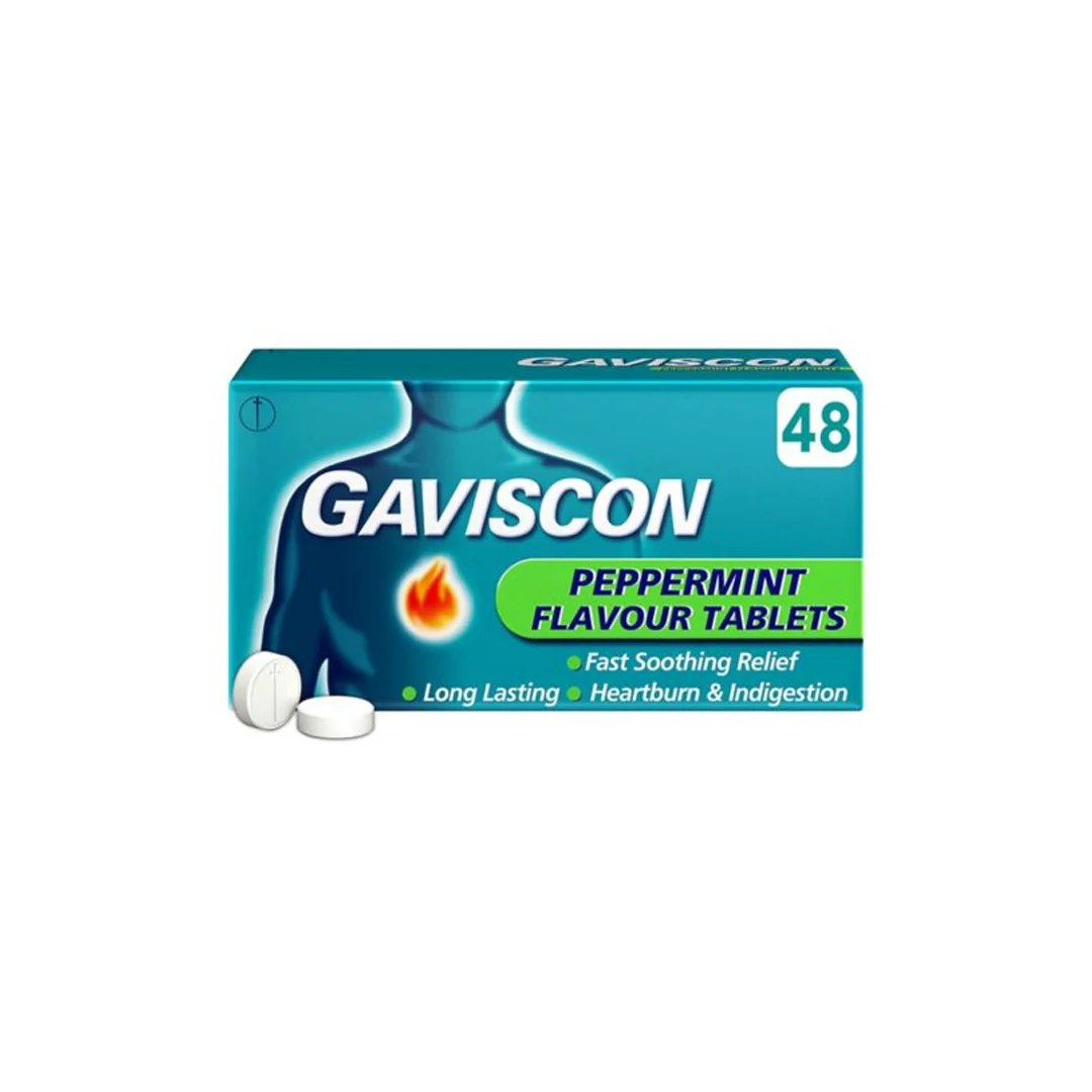 Gaviscon Peppermint 48 Tablets