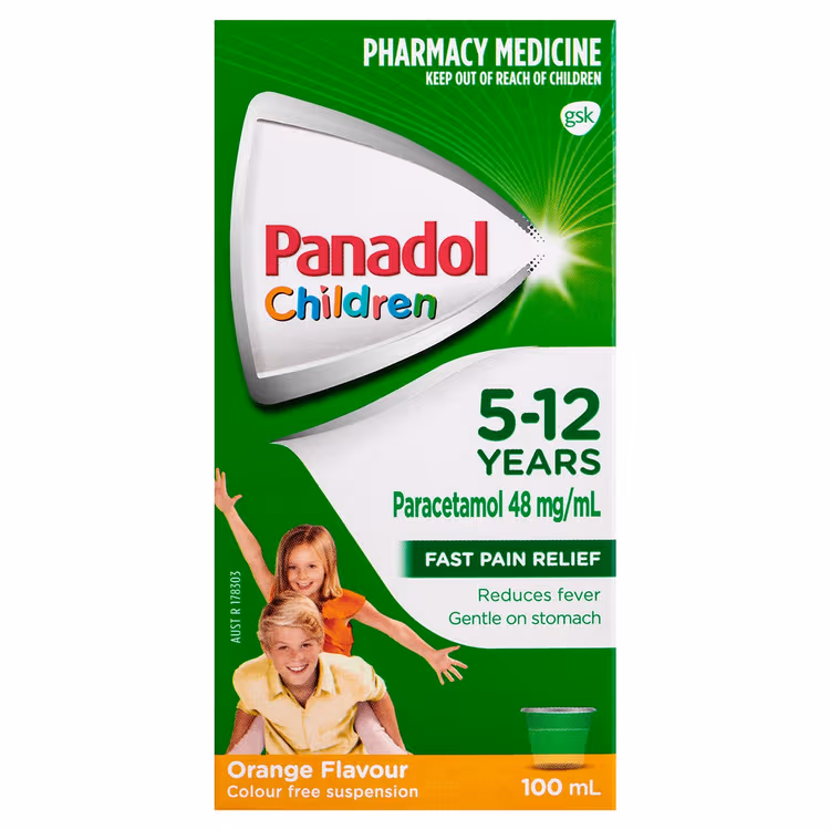 Panadol Children 5  12Year Orange 100ml