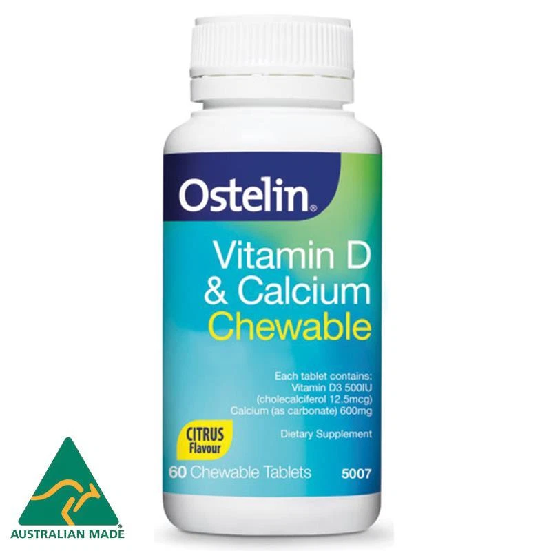 Ostelin Vitamin D  Calcium 60 Tablets