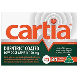 Cartia 100mg Tablet 84