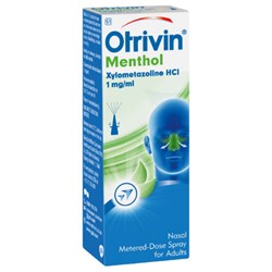 Otrivin Adult Metered Dose Nasal Spray Menthol 10ml