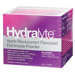Hydralyte Powder Apple Blackcurrant 5g x 10 Sachets