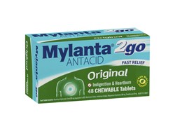 Mylanta 2Go Original Chewable 48 Tablets