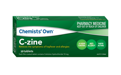 CHEMIST OWN CO CZINE TAB 10MG 50