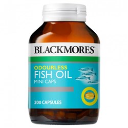 Odourless Fish Oil Mini Caps 200 Capsules