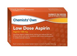 CHEMIST OWN CO LOW DOSE ASPIRIN TAB 84