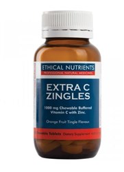 Ethical Nutrients Extra C Zingles Berry 50 Chewable Tablets