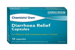 Chemists Own Diarrhoea Relief 12 Capsules