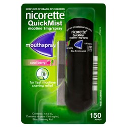Nicorette QuickMist Cool Berry 150 Sprays