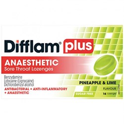 Difflam Plus Anaesthetic Pineapple  Lime 16