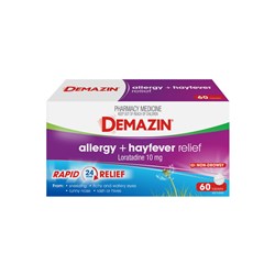 Demazin Allergy  Hayfever Relief 10mg 60 Tablets