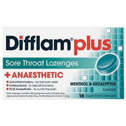 Difflam PLUS Menthol And Eucalyptus 16 Lozenges