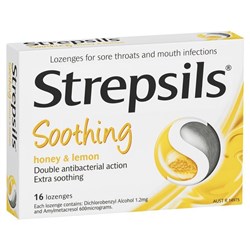 Strepsils Honey  Lemon 16 Lozenges