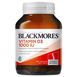 Blackmores Vitamin D3 1000IU 200 Tablets