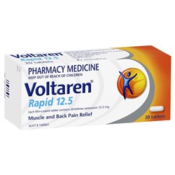 Voltaren Rapid 125mg x 20 Tablets