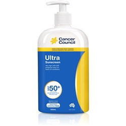 Cancer Council Ultra SPF50 Sunscreen 500ml