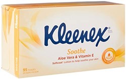 Kleenex Facial Tissues Extra Care Aloe Vera 95 Packs